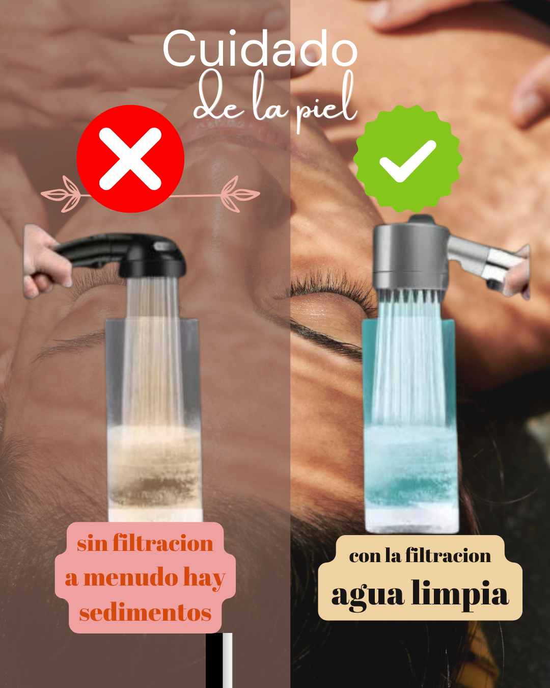 ShowerLux™ - Ducha masajeadora con filtro de agua